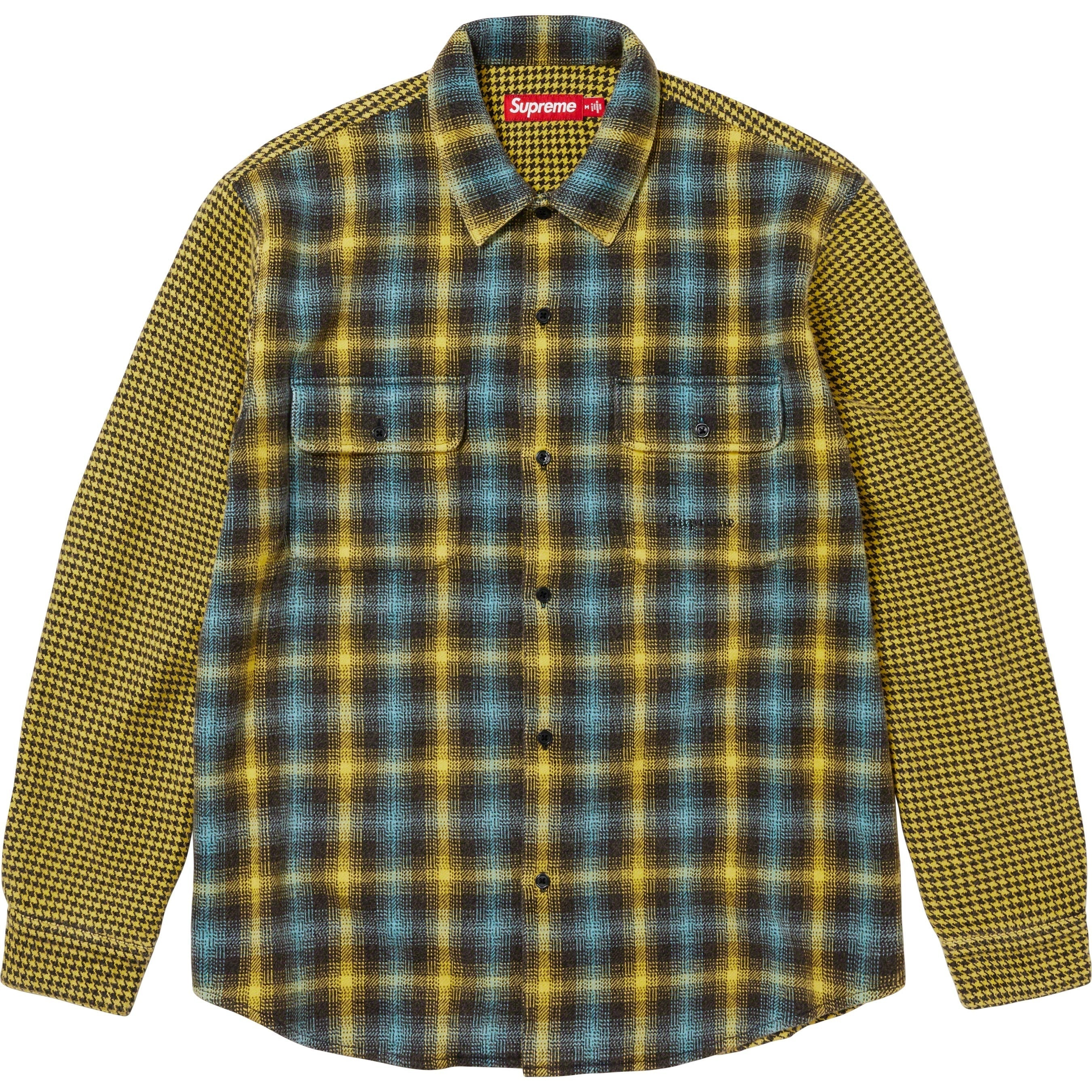 Houndstooth Plaid Flannel Shirt view 6